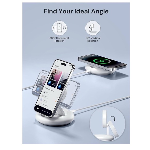 PowerLot Wireless Charger Set in White.. (004) - Picture 10 of 11